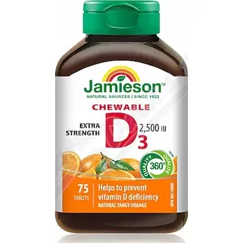 JAMIESON D3 2500IU pomeranč cucací tbl.75