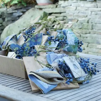 umělá květina Dekorace borůvky 1 m