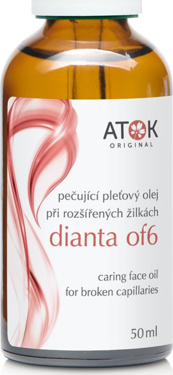 Original ATOK Pečující pleťový olej při rozšířených žilkách Dianta OF6 Objem: 50 ml