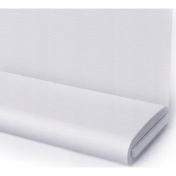 Obrusová látka odolná proti skvrnám, hladká bílá, šíře: 160 cm - NA METRY