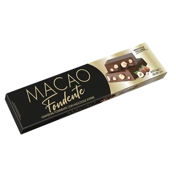 Čokoláda Macao hořký nugát s lískovými oříšky 150g (Macao hořký nugát s lískovými oříšky 150g)