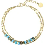 Náramek ocelový s africkým tyrkysem 43102.3