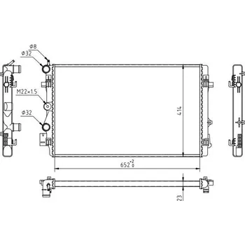 Chladič motoru Chladič, chlazení motoru HART 637 210