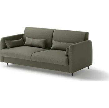 Pohovka Pohovka 140 do sklápěcí postele BC-01, látka bouclé, béžová - Lenart Tk. Zelená / Bílý lesk 164x74 cm