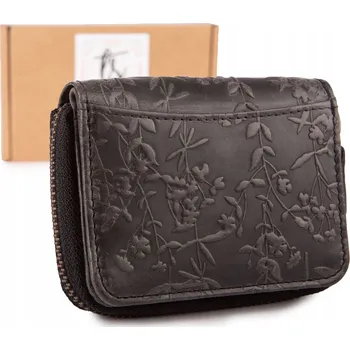 Peněženka Ekavale dámská peněženka z pravé kůže černá