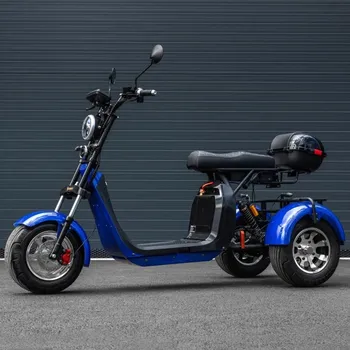 Elektrokoloběžka Leramotors Scooters C5 2000W - elektrická tříkolka, modrá sestavíme / zprovozníme / dovezeme / předvedeme na místě a zaškolíme / platí do 100 km od Litomyšle a to vše ZDARMA!