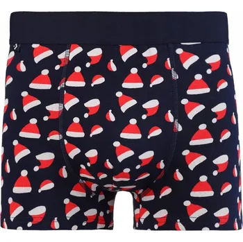 VÁNOČNÍ Boxerky Pánské Slipy Bavlna Dárek Santa Claus Vánoce XL MORAJ