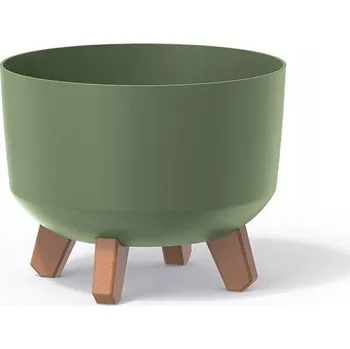 Květináč Květináč 20 x 17,4 cm plast zelený