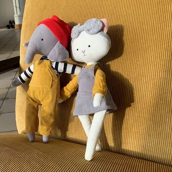 plyšák Hračka Slůně a Kočička, Orange Toys