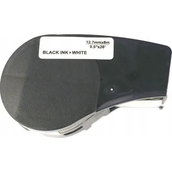 Pásek do tiskárny Páska - kompatibilní s BRADY M21-500-499 12,7 mm bílá - černý tisk s čipem