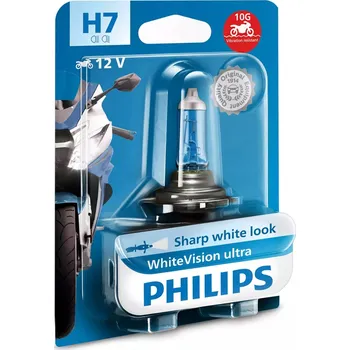 Autožárovka Philips H7 12V 55W PX26d WhiteVision Ultra Moto PH 12972WVUBW