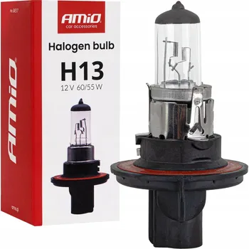 Povinná bezpečnostní výbava Halogenová žárovka H13 12V 60/55W patice PJ26.4t AMIO-04517