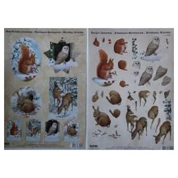 Set školních potřeb Zestaw 2 arkuszy A4 3D sztancowane (pl, 2000, Galeria Hobby)