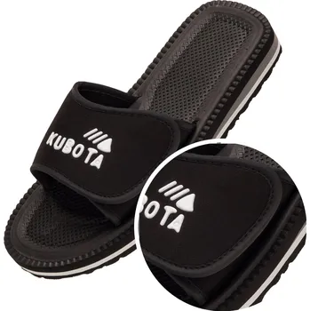Pánské pantofle Pánské pantofle Kubota na suchý zip, černé, velikost 43