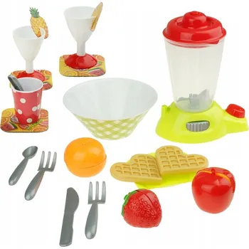 Dětská kuchyňka BLENDER MIXÉR OVOCE KRÁJENÍ ZMRZLINA VAFLE SADA