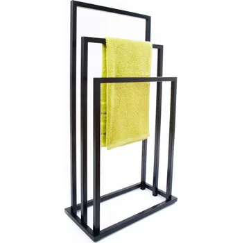Držák na ručník Volně stojící hrazda Kapaga černá
