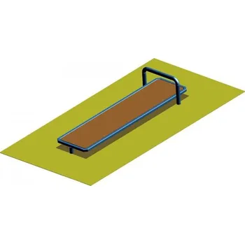 Posilovací lavice rovná, jednoduchá WK10c - břicho, Workoutový prvek