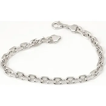 Náramek Pánský stříbrný masivní náramek ankr 23 cm 81204F + dárek zdarma