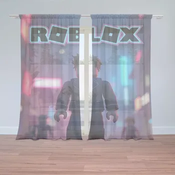 Záclona Sablio Záclony ROBLOX Neonové město: 2ks 150x250cm
