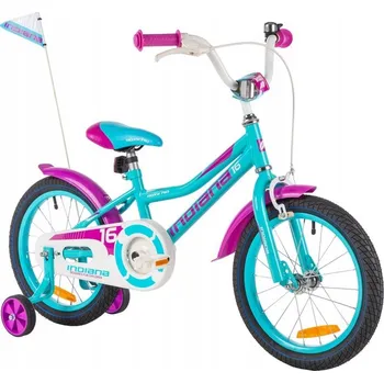 Dětské kolo Dětské kolo INDIANA Roxy Kid 16 palců pro dívku Tyrkysové