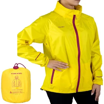 Moto bunda Dámská nepromokavá bunda VIKING RAINIER LADY 6400 žlutá - XL
