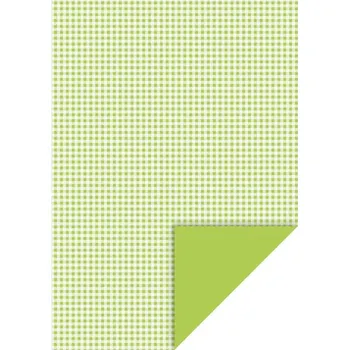 Happy Paper A4, 200 g/m2 - čtverečkovaný pistáciový