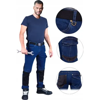 Pracovní obuv Pracovní kalhoty dlouhé INDEX BOZP PRACOVNÍ DŽÍNSY SLIM vel. L