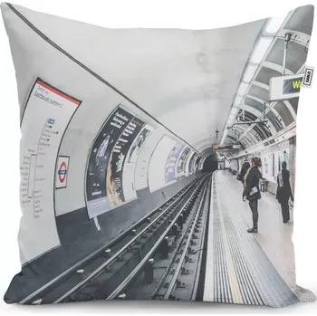 Polštář Sablio Polštář Stanice metra - 40x40 cm