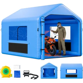 Loď Vevor Nafukovací lakovací kabina 4×3×2.8 m, s ventilátorem 750 W