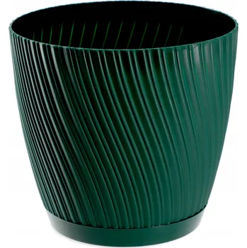 Květináč Zelený plast Květináč Kadax 16,4 cm x 16,4 x 15,3 cm