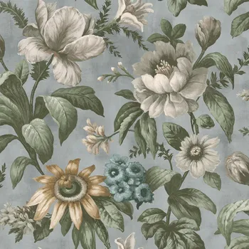 Tapeta VLIESOVÁ TAPETA S ROSTLINNÝM MOTIVEM - BAREVNÉ KVĚTY