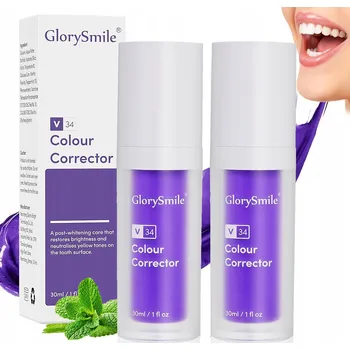 zubní pasta Sada 2 x Bělící zubní pasta V34 korektor barvy 30 ml