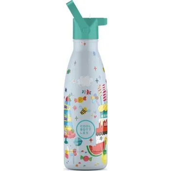 Termoska Dětská termo láhev COOL BOTTLES KIDS CANDY LAND 3D 350 ML OS Světle modrá, Mix