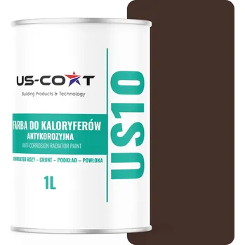 barva na kov Barva pro radiátory Antikorozní Odolná 1L Mat Čokoládově hnědá 3v1