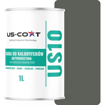 barva na kov Barva pro radiátory Antikorozní Odolná 1L Polomat Šedo-zelená 3v1