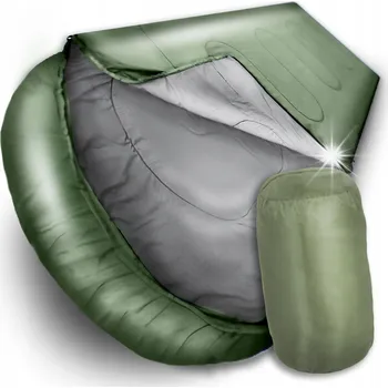 Spacák SPACÍ PYTEL TURISTICKÝ LEHKÝ VODĚODOLNÝ TEPLÝ 210x75 MUMIE DEKA S KAPUCÍ