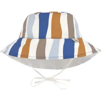 Kojenecká čepice Lässig SPLASH Sun Protection Bucket Hat waves blue/nature 07-18 mo.