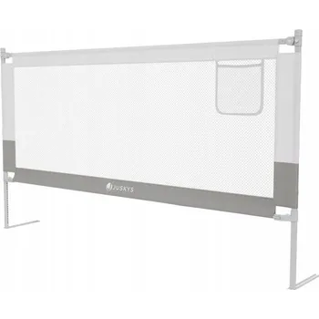 Obraz OCHRANNÁ ZÁBRANA K POSTELI 180 CM PRO DĚTI, NASTAVITELNÁ, ŠEDÁ