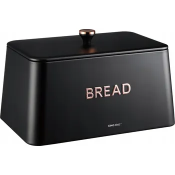 chlebník Jednodílný chlebník Kinghoff, černý kovový
