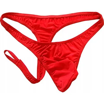Kalhotky Pánská Tanga ze Saténu s Odepínacím Předním Dílem - Univerzální Velikost