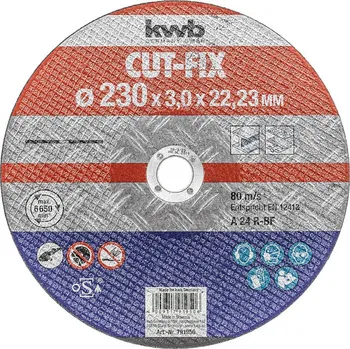 Řezný kotouč kwb 791950 řezný kotouč rovný 230 mm 1 ks kov