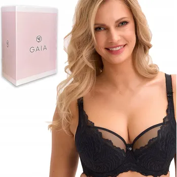 Podprsenka Gaia podprsenka polovyztužená černá velikost 75G