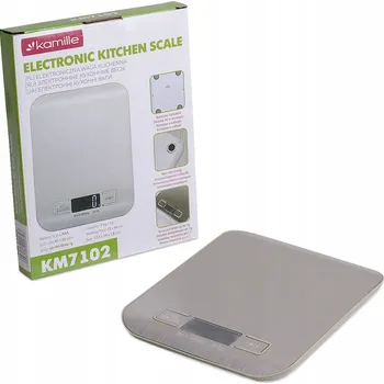 Kuchyňská váha Kuchyňská váha Kamille ELEKTRONICKÁ KUCHYŇSKÁ VÁHA stříbrná/šedá 5 kg
