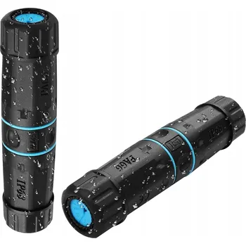 Bezpečnostní kamera SPOJKA PRO PŘIPOJENÍ SUDU RJ45 KAT.6A VODOTĚSNÁ IP68 3ks ZREE