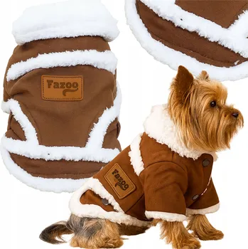 Obleček pro psa Bunda Fazoo hnědá XXL