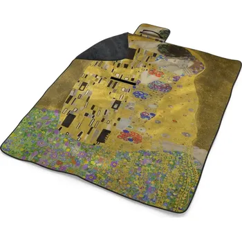 deka Sablio Plážová deka Polibek - Gustav Klimt: 200x140 cm