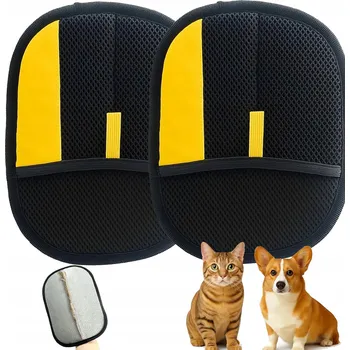 Kosmetika pro psa RUKAVICE NA SRST RUKAVICE PRO ODSTRAŇOVÁNÍ PSÍ A KOČIČÍ SRSTI SBÍRÁ SRST 2ks