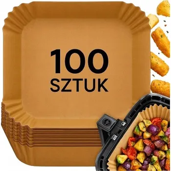 Obraz 100X WKŁAD AIR FRYER PAPIER WKŁADY PAPIEROWE DO HORKOVZDUŠNÉ FRITÉZY
