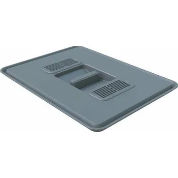 Odpadkový koš Elletipi Víko pro velké plastové koše s filtrem proti zápachu BIG, 21,5 x 29 cm, šedá