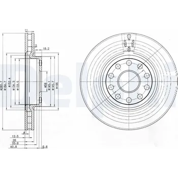 Brzdový kotouč Brzdový kotouč DELPHI BG3078